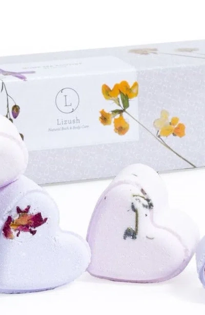 Lizush Set Of 5 Heart Shaped Shower Steamers Gift Set In White