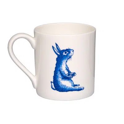 Jimbobart Rabbit Willow Pattern Mug In White