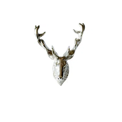 Lee Renee Men's Stag Lapel Pin – Silver In Silver
