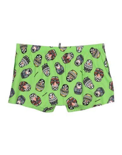 Shop Dsquared2 Boxer In Green