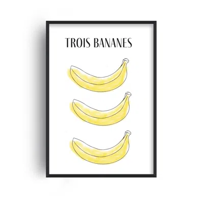 Fanclub Bananas French Giclée Retro Art Print A2 In Multi