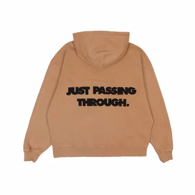 Mysimplicated Black / Brown Oversized Cotton Hoodie In Brown - Passing Through In Multi