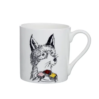 Jimbobart F  Alphabet Of Snacking Animals Mug In White