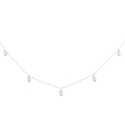 Kiri & Belle Women's Annalise Five Pearl Sterling Silver Necklace In Silver