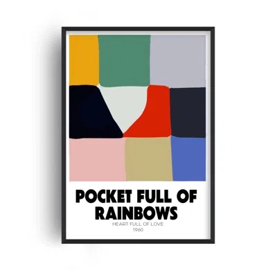 Fanclub Pocket Full Of Rainbows Retro Music Giclée Art Print A2 In White