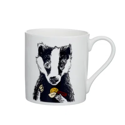 Jimbobart B  Alphabet Of Snacking Animals Mug In White