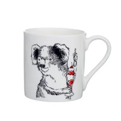 Jimbobart K  Alphabet Of Snacking Animals Mug In White