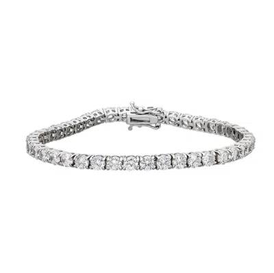 Spero London Sterling Silver Tennis Bracelet In Silver