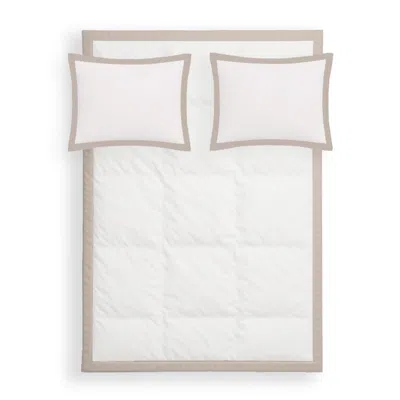 Decoflux Home White / Brown Bedding Set Frame Inner Grey Cliff Uk Super King, Us King In Multi