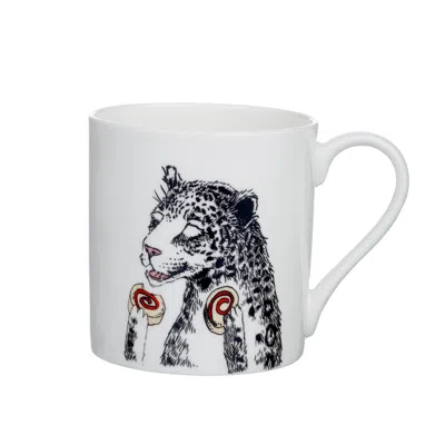 Jimbobart J  Alphabet Of Snacking Animals Mug In White