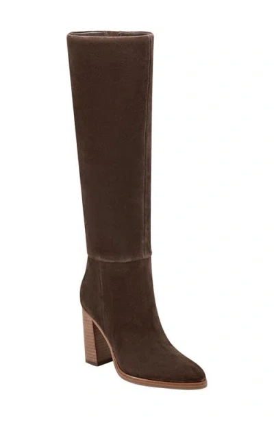 Marc Fisher Ltd Women's Lannie Dress Leather Boot In Brown