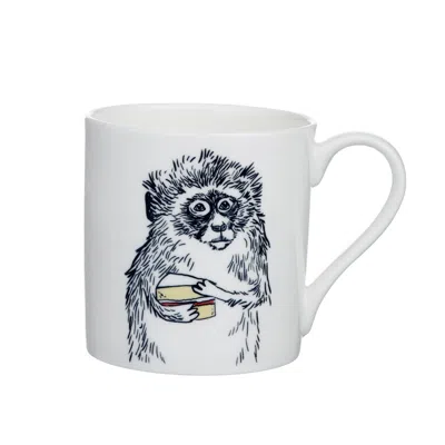Jimbobart V  Alphabet Of Snacking Animals Mug In White
