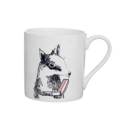 Jimbobart N  Alphabet Of Snacking Animals Mug In White