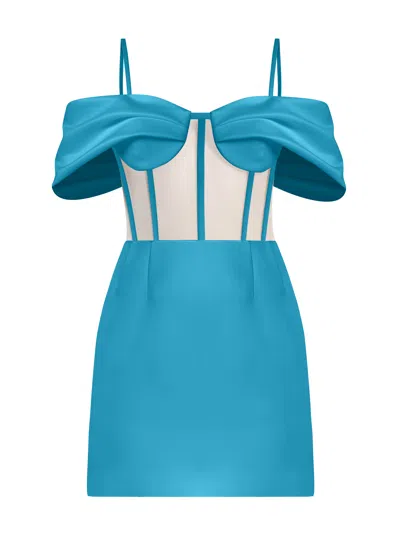 Tia Dorraine Women's Belle Of The Ball Mini Dress - Capri Blue In Blue