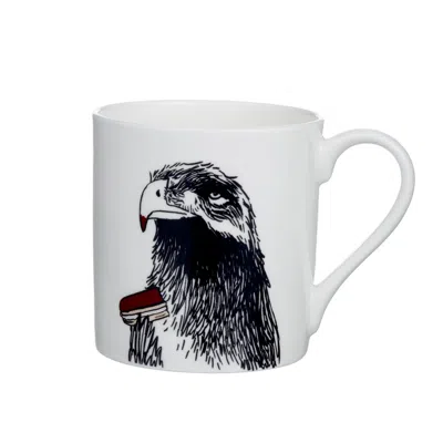 Jimbobart E  Alphabet Of Snacking Animals Mug In White