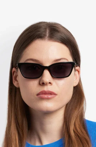 Kate Spade New York Aisha 55mm Gradient Ectangular Sunglasses In Black