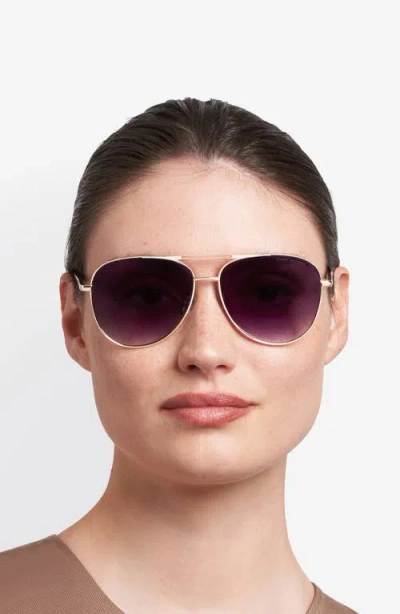 Marc Jacobs 59mm Gradient Pilot Sunglasses In Blue