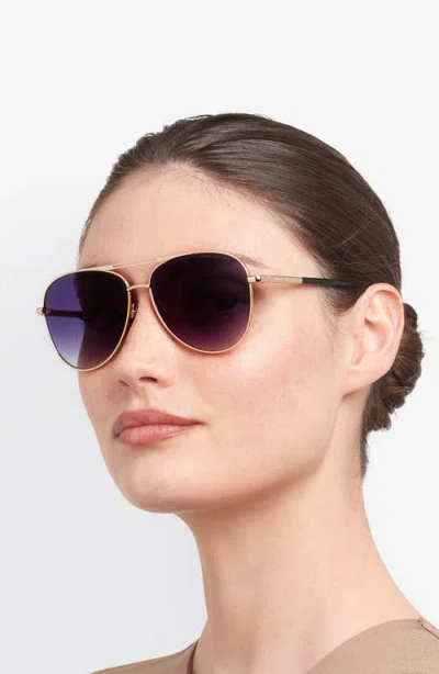 Marc Jacobs 59mm Gradient Pilot Sunglasses In Blue