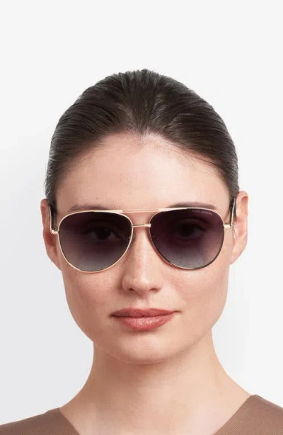 Marc Jacobs 59mm Gradient Pilot Sunglasses In Green