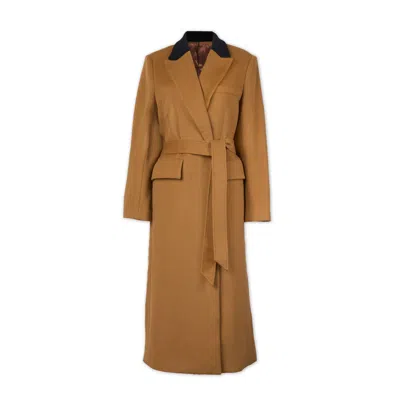 Mute By Jl Women's Oslo Tailored Coat - Camel & Black In Multi