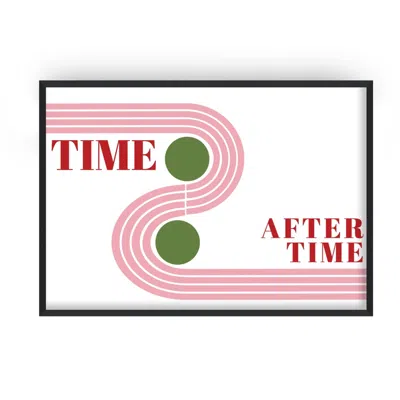 Fanclub Green Time After Time Retro Music Giclée Art Print In Green