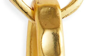 Karine Sultan Oval Link Drop Earrings In Gold