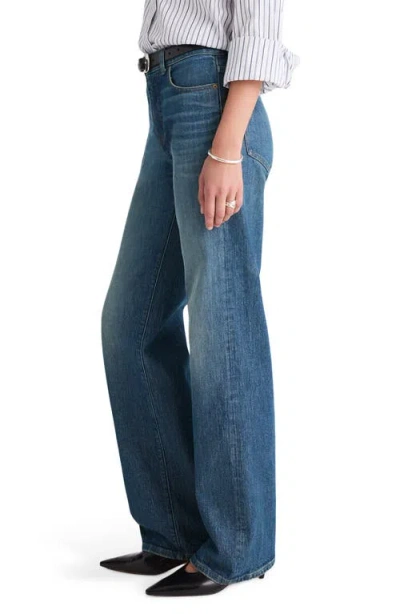 Madewell The Perfect High Waist Wide Leg Jeans In Blue