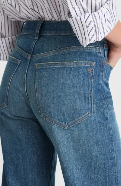 Madewell The Perfect High Waist Wide Leg Jeans In Blue