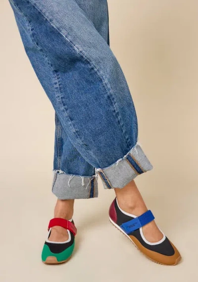 Charlotte Stone Mable Mismatched Ballet Sneaker In Multi