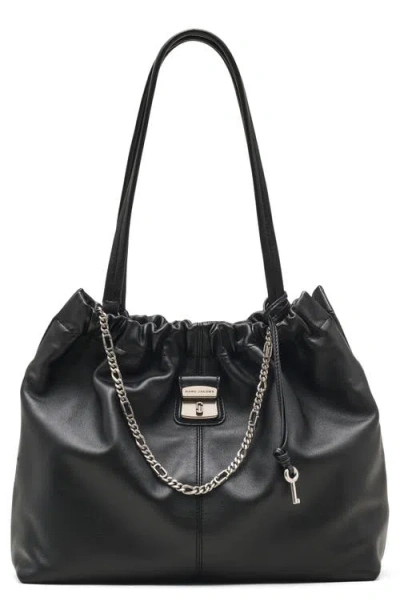 Marc Jacobs Cristina Tote With Chain Embellishments And Drawstring Closure In Black