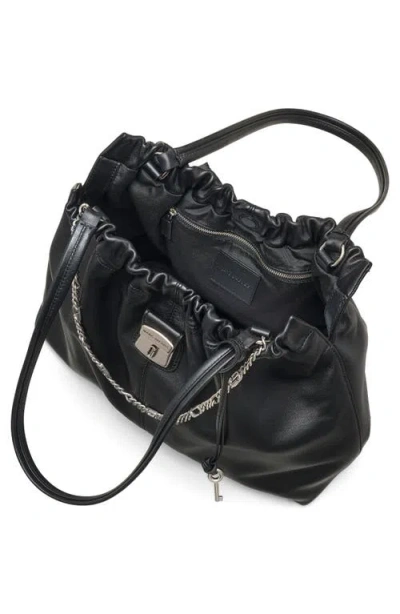 Marc Jacobs Cristina Tote With Chain Embellishments And Drawstring Closure In Black