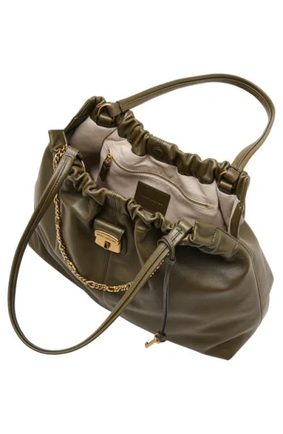 Marc Jacobs The Cristina Chain-embellished Drawstring Tote Bag In Green