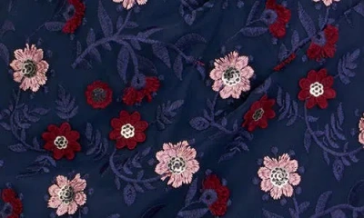 Js Collections Jade Floral Appliqué Gown In Multi