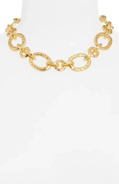 Karine Sultan Bold Link Necklace In Gold