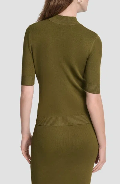Dkny Women's Grommet Mock Neck Sweater In Green
