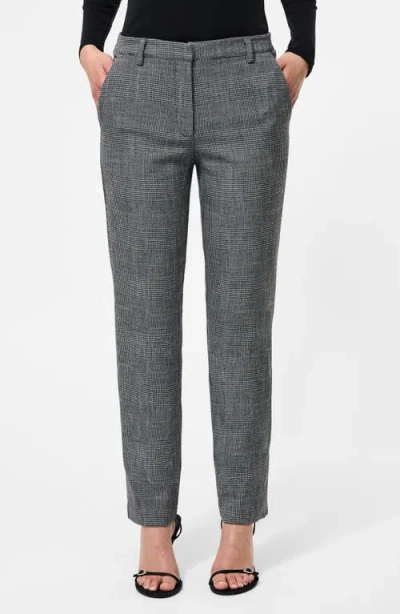 French Connection Slim Fit Cropped Pants In Gray