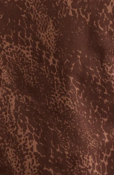 City Blues Flap Pocket Denim Blazer In Brown