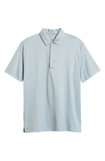 Aurélien Aur1 Solid Cotton Polo In Blue