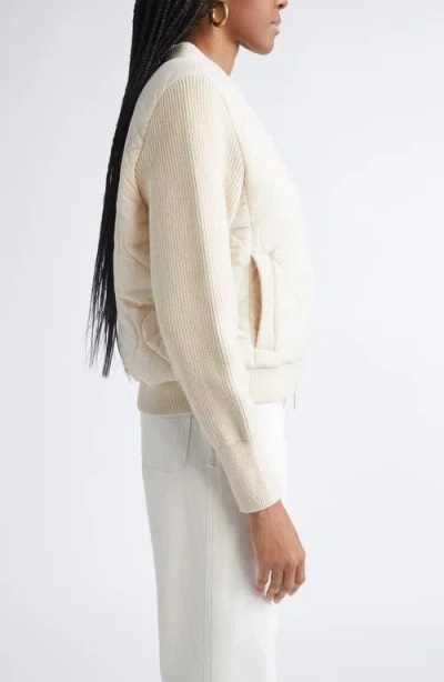 Ramy Brook Miranda Mixed Media Quilted Jacket In Multi