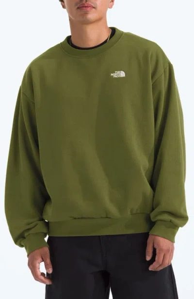 The North Face Men's Evolution Simple Dome Oversized Crew Sweatshirt In Green