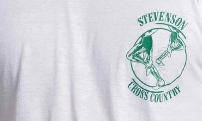 Elwood Vintage Stevenson Cross Country Ringer Tee In White
