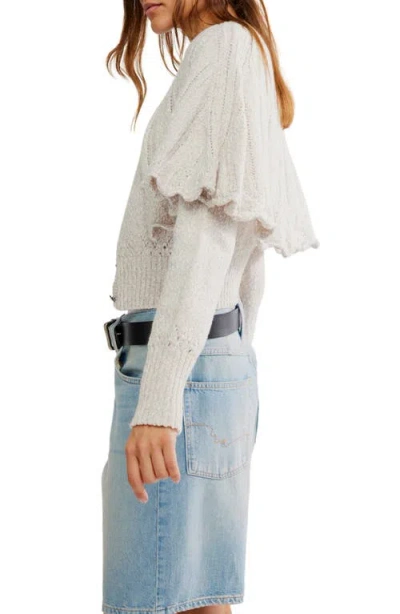 Free People Bali Cape May Wool Cardigan In Neutral