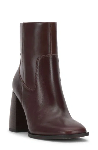 Vince Camuto Dayana Block Heel Bootie In Brown