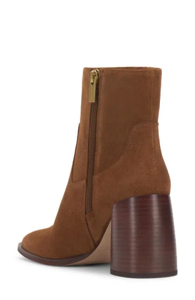Vince Camuto Dayana Block Heel Bootie In Brown