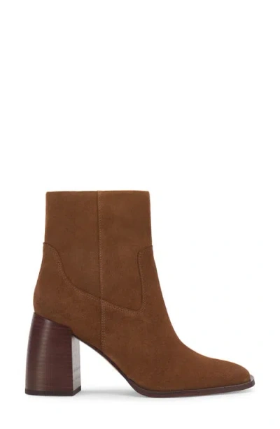 Vince Camuto Dayana Block Heel Bootie In Brown