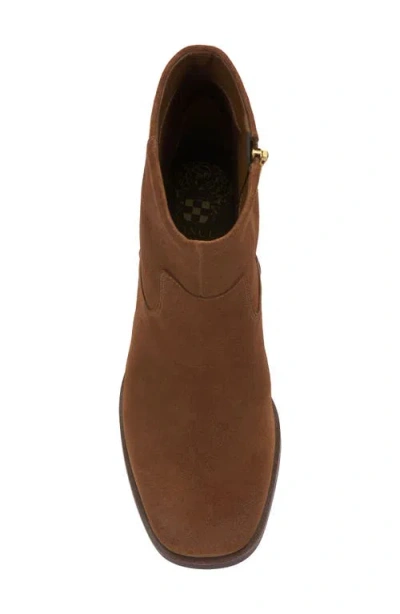 Vince Camuto Dayana Block Heel Bootie In Brown