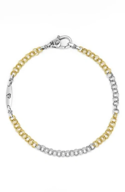 Lagos Two-tone High Jinks Link Chain Bracelet In Gold