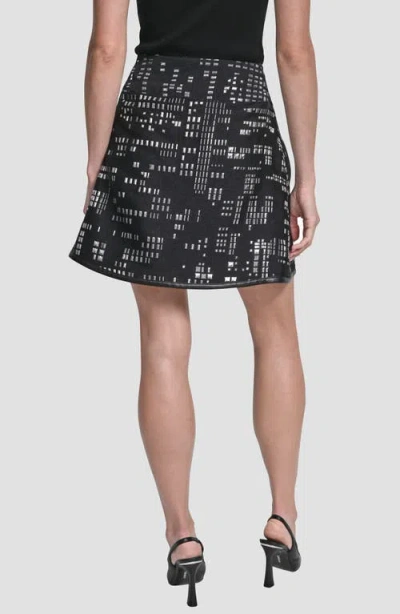 Dkny Women's Abstract Print Mini Skirt In Multi