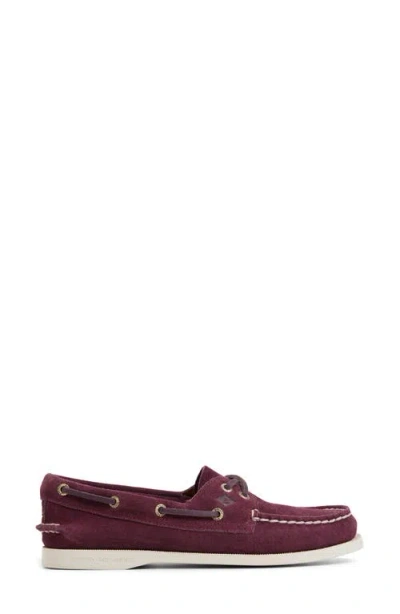 Sperry Authentic Original 2 Eye Boat Shoe In Burgundy