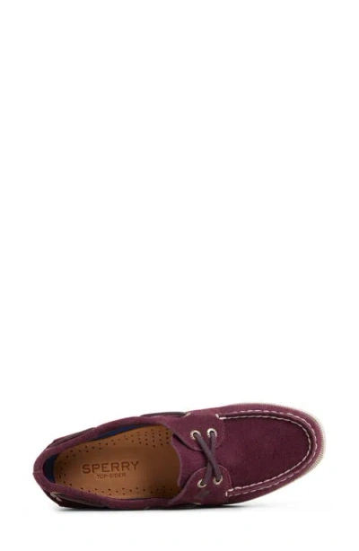 Sperry Authentic Original 2 Eye Boat Shoe In Burgundy